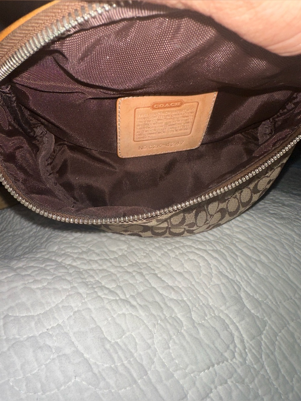 Coach signature canvas Crossbody belt Bag - Picture 6 of 6